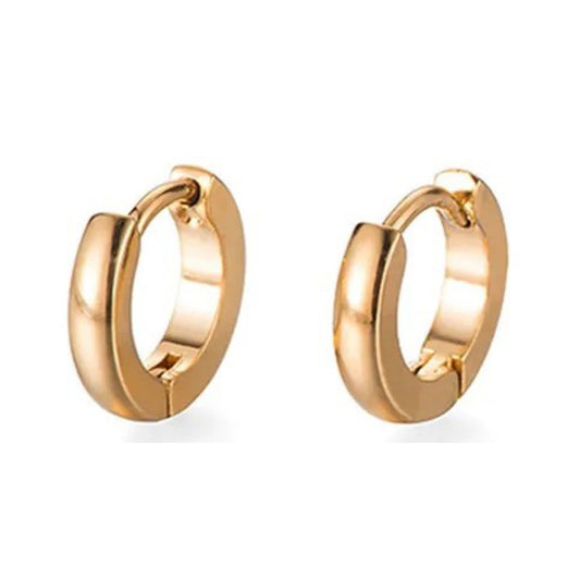 Minimal επιχρυσωμένοι κρίκοι από ανοξείδωτο ατσάλι