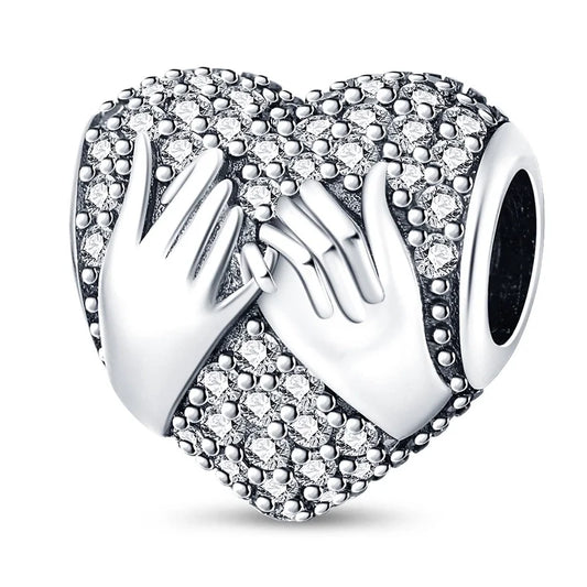Ρομαντικό charm από ασήμι με σύμβολο αγάπης
