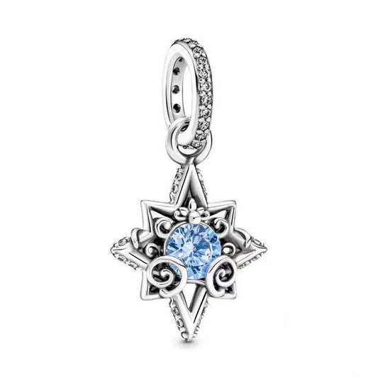 Charm Cinderella μπλε αστέρι με πέτρα