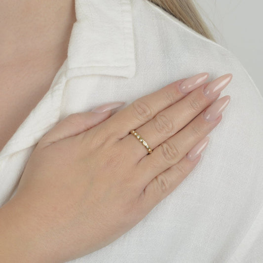 Χρυσό δαχτυλίδι με ζιρκόν | gold zircon ring, elegant jewelry.