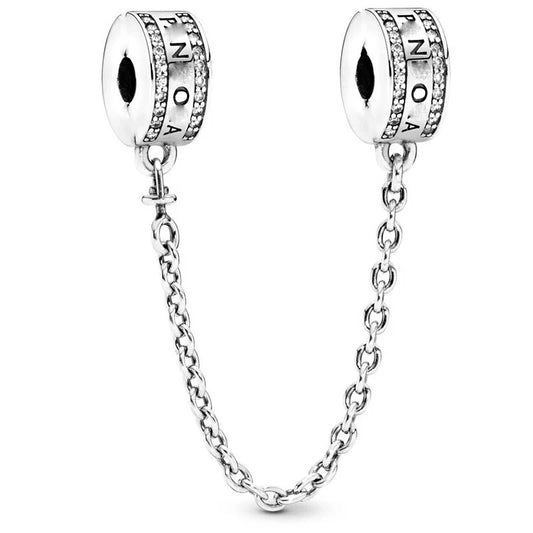 Αλυσίδα ασφαλείας με στρας για κομψό charm look