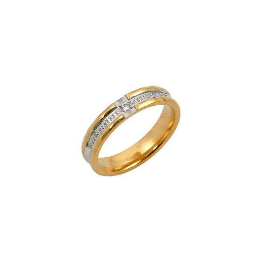 Χρυσό δαχτυλίδι με κρύσταλλα | gold ring with crystals, elegant design.