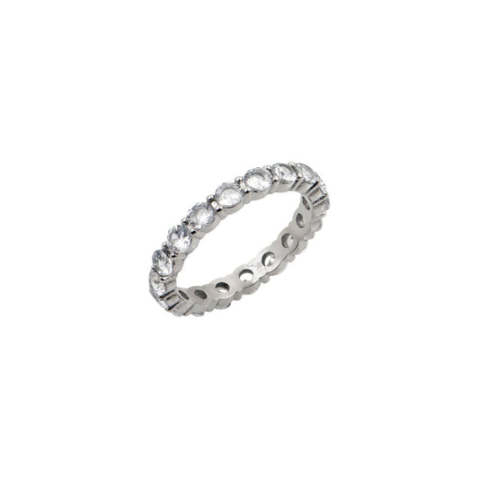 Ασημί eternity δαχτυλίδι με ζιρκόν | silver eternity zircon ring.