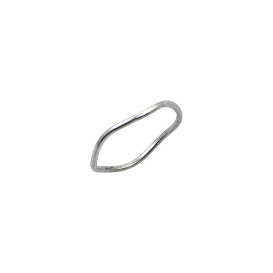 Ασημί δαχτυλίδι κυματιστό σχέδιο | silver wave design ring.