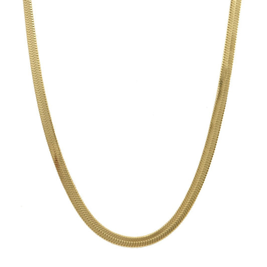 Χρυσό κολιέ σχέδιο φίδι με minimal και κομψό design.