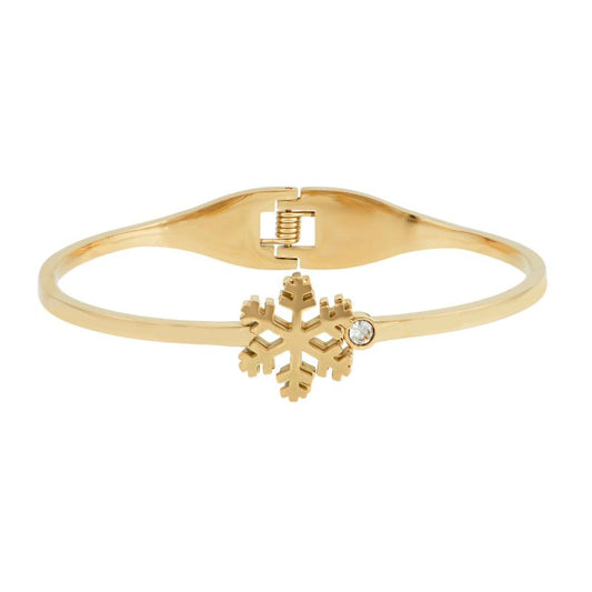 Χρυσό βραχιόλι με διαμαντένια σχέδια και ζιργκόν για μοναδική και αριστοκρατική κομψότητα.