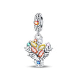 Charm μπουκέτο με πολύχρωμα ζιργκόν – sterling silver 925