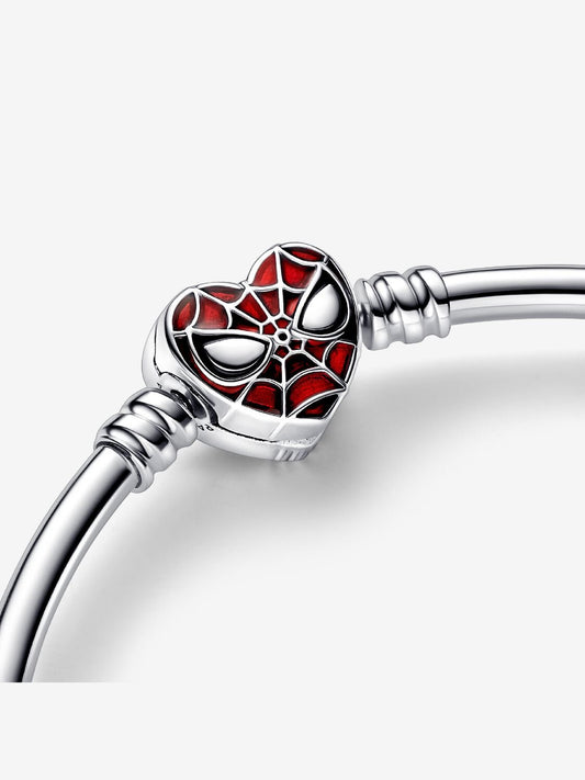 Ασημένιο βραχιόλι με καρδιά Spider-Man