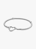 Βραχιόλι snake chain με clasp σε σχήμα καρδιάς