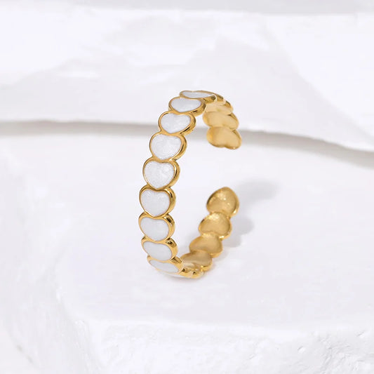 gold ring me kardia design