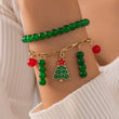 festive bracelet set me beads kai christmas tree charm