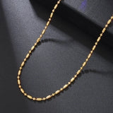 Χρυσαφι minimal κολιέ με επιμήκεις και στρογγυλές χάντρες