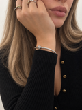 Ασημί Βραχιόλι Snake Chain με Στρογγυλό Κούμπωμα για Charms . Sterling silver 925