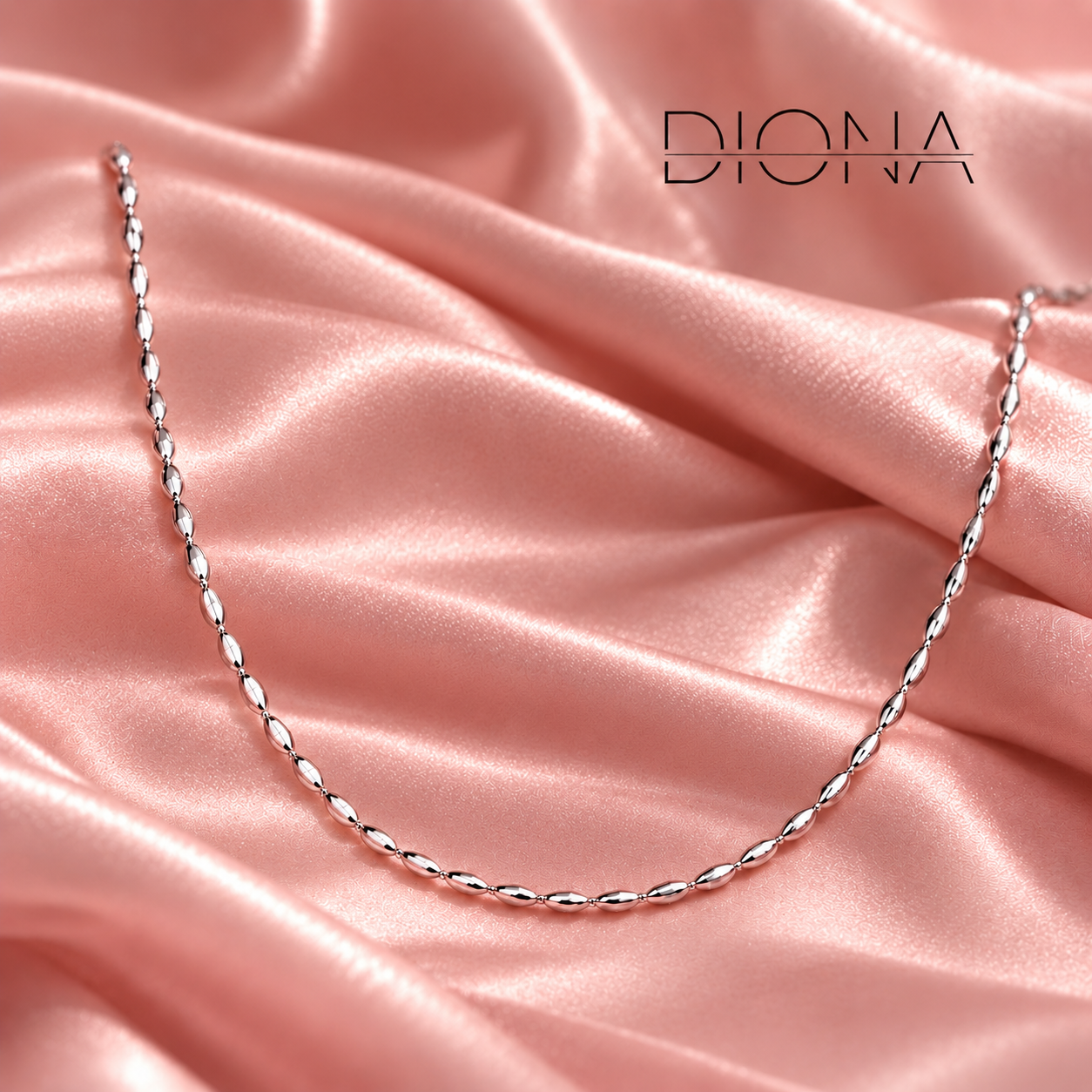 Ασημένιο Κολιέ 925 με Λεπτή Στριφτή Αλυσίδα – sterling silver 925