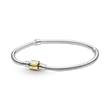 Ασημένιο βραχιόλι με χρυσό clasp – sterling silver 925