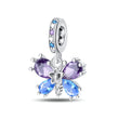 Charm Πεταλούδα με Πολύχρωμα Ζιργκόν - 925 Silver Plated