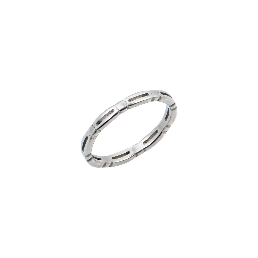 Ασημί δαχτυλίδι με γεωμετρικό σχέδιο | silver geometric ring, modern jewelry.
