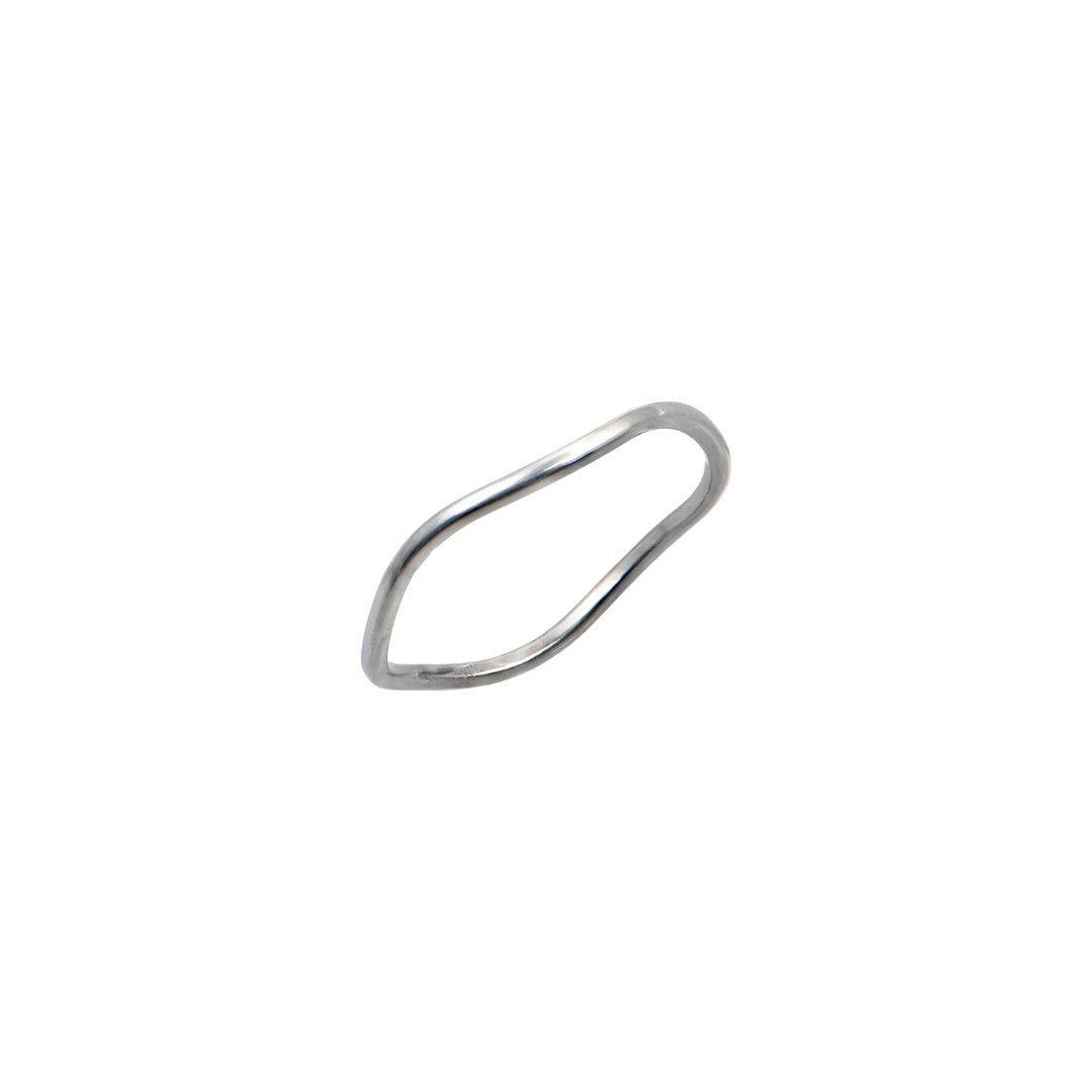 Ασημί δαχτυλίδι κυματιστό σχέδιο | silver wave design ring.