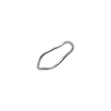 Ασημί δαχτυλίδι κυματιστό σχέδιο | silver wave design ring.