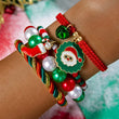 holiday vrachiolia me Santa charm kai twisted cord