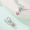 Charm καρδιά με βέλος “I love you forever” και στρας -925 Silver Plated