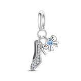 Charm με Γόβα & Φιόγκο – Λάμψη Παραμυθένιας Κομψότητας | Sterling Silver 925