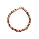 Bronze βραχιόλι με πλέξη και στιβαρό design για ανδρικό στυλ.


